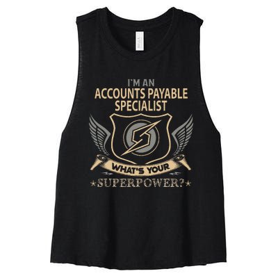 Accounts Payable Specialist Job Women's Racerback Cropped Tank