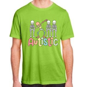 Autistic Pride Skeleton Neurodiversity Autism Proud Autism Awareness Adult ChromaSoft Performance T-Shirt