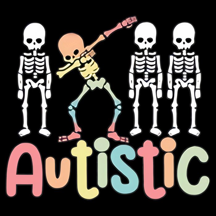 Autistic Pride Skeleton Neurodiversity Autism Proud Autism Awareness Cooling Performance Crew T-Shirt
