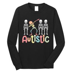 Autistic Pride Skeleton Neurodiversity Autism Proud Autism Awareness Long Sleeve Shirt