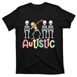 Autistic Pride Skeleton Neurodiversity Autism Proud Autism Awareness T-Shirt