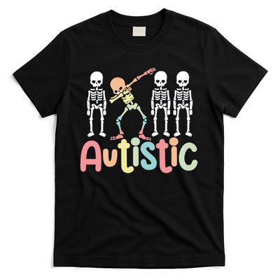 Autistic Pride Skeleton Neurodiversity Autism Proud Autism Awareness T-Shirt