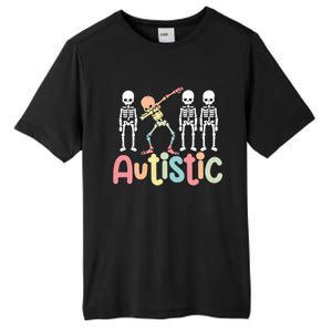 Autistic Pride Skeleton Neurodiversity Autism Proud Autism Awareness Tall Fusion ChromaSoft Performance T-Shirt