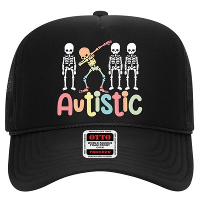 Autistic Pride Skeleton Neurodiversity Autism Proud Autism Awareness Trucker Hat