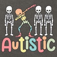Autistic Pride Skeleton Neurodiversity Autism Proud Autism Awareness Cotton Canvas Backpack