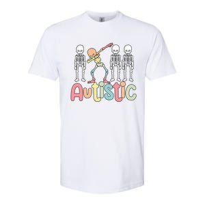 Autistic Pride Skeleton Neurodiversity Autism Proud Autism Awareness Softstyle CVC T-Shirt