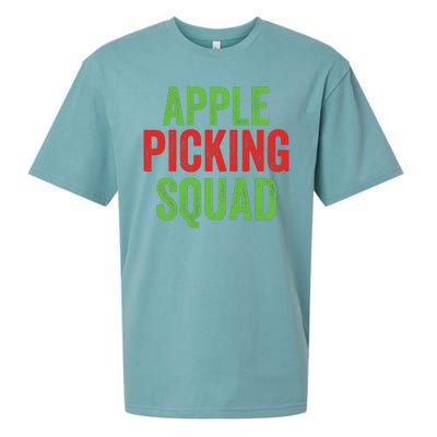 Apple Picking Squad Fall Family Outfit Autumn Fall Apple Lover Apple Picking Sueded Cloud Jersey T-Shirt