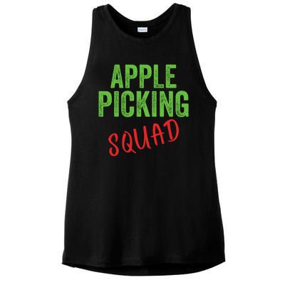 Apple Picking Squad Fall Family Outfit Autumn Fall Apple Picking Apple Lover Ladies PosiCharge Tri-Blend Wicking Tank