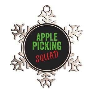 Apple Picking Squad Fall Family Outfit Autumn Fall Apple Picking Apple Lover Metallic Star Ornament