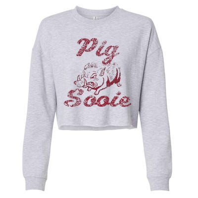 Arkansas (Pig Sooie) Cropped Pullover Crew