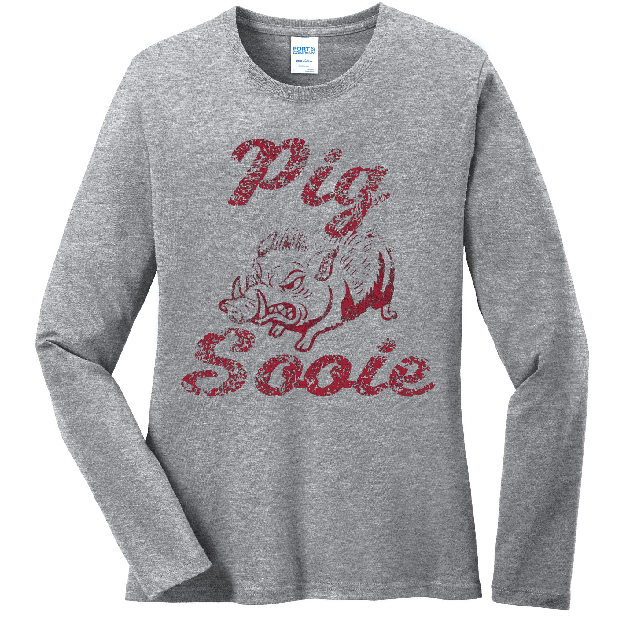 Arkansas (Pig Sooie) Ladies Long Sleeve Shirt