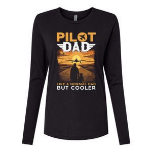 Airplane Pilot Shirts For Men Women Funny Saying Pilot Dad Womens Cotton Relaxed Long Sleeve T-Shirt