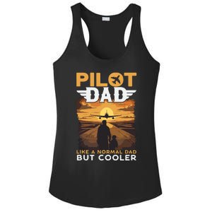 Airplane Pilot Shirts For Men Women Funny Saying Pilot Dad Ladies PosiCharge Competitor Racerback Tank