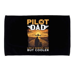 Airplane Pilot Shirts For Men Women Funny Saying Pilot Dad Microfiber Hand Towel