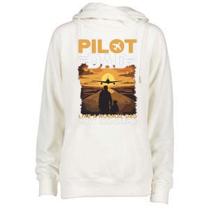 Airplane Pilot Shirts For Men Women Funny Saying Pilot Dad Womens Funnel Neck Pullover Hood