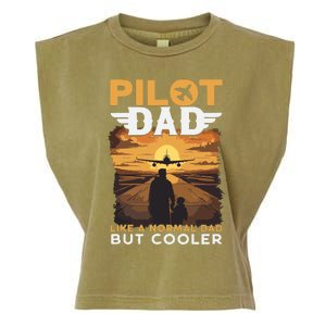 Airplane Pilot Shirts For Men Women Funny Saying Pilot Dad Garment-Dyed Women's Muscle Tee