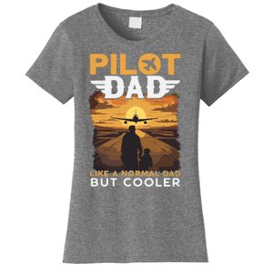 Airplane Pilot Shirts For Men Women Funny Saying Pilot Dad Women's T-Shirt