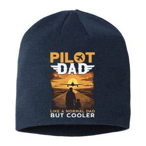 Airplane Pilot Shirts For Men Women Funny Saying Pilot Dad Sustainable Beanie