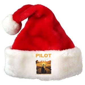 Airplane Pilot Shirts For Men Women Funny Saying Pilot Dad Premium Christmas Santa Hat