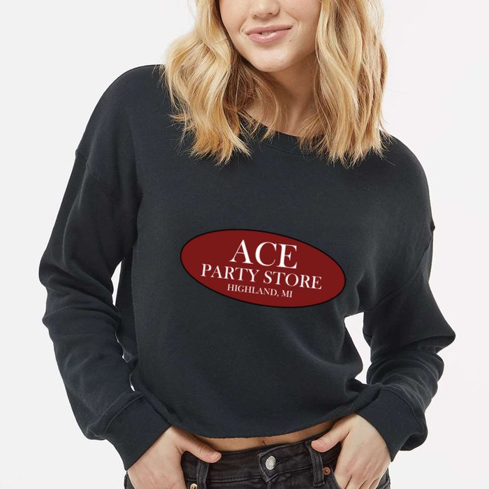 Ace Party Store Cropped Pullover Crew