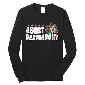 Abort Patriarchy 's Rights Pro Choice Feminist Flower Long Sleeve Shirt