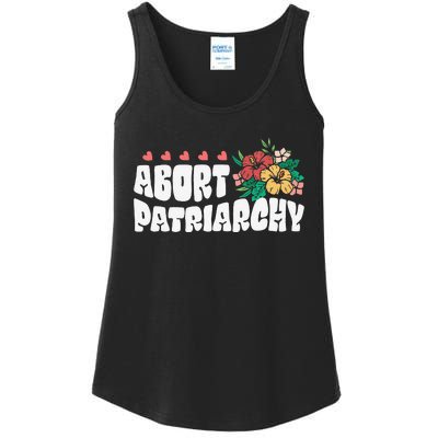 Abort Patriarchy 's Rights Pro Choice Feminist Flower Ladies Essential Tank