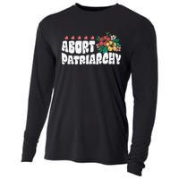 Abort Patriarchy 's Rights Pro Choice Feminist Flower Cooling Performance Long Sleeve Crew