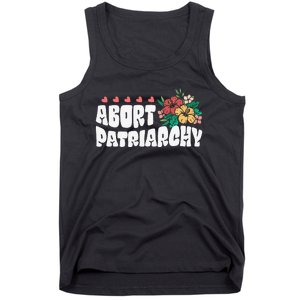 Abort Patriarchy 's Rights Pro Choice Feminist Flower Tank Top