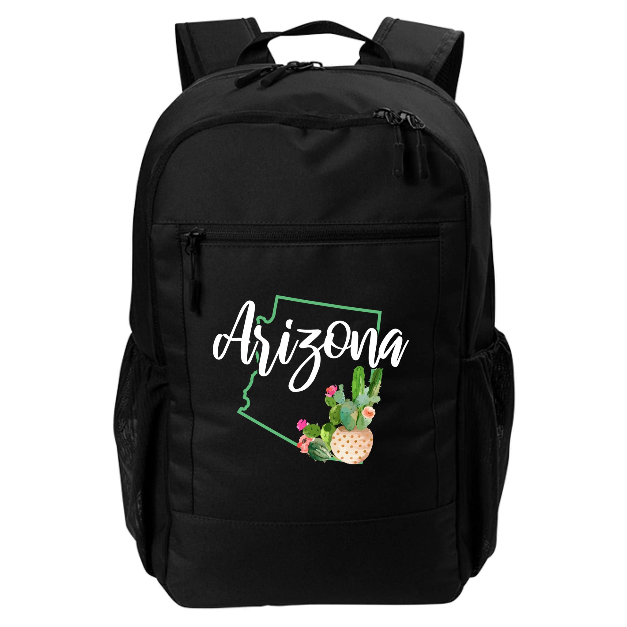 Arizona Pride State Map Cactus Vintage Arizona Cool Gift Backpack