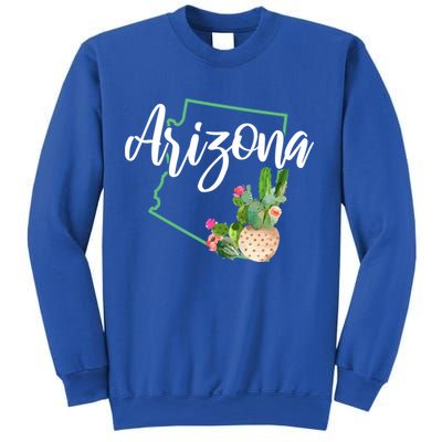 Arizona Pride State Map Cactus Vintage Arizona Cool Gift Sweatshirt