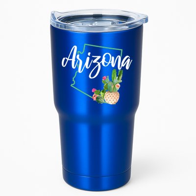 Arizona Pride State Map Cactus Vintage Arizona Cool Gift Tumbler