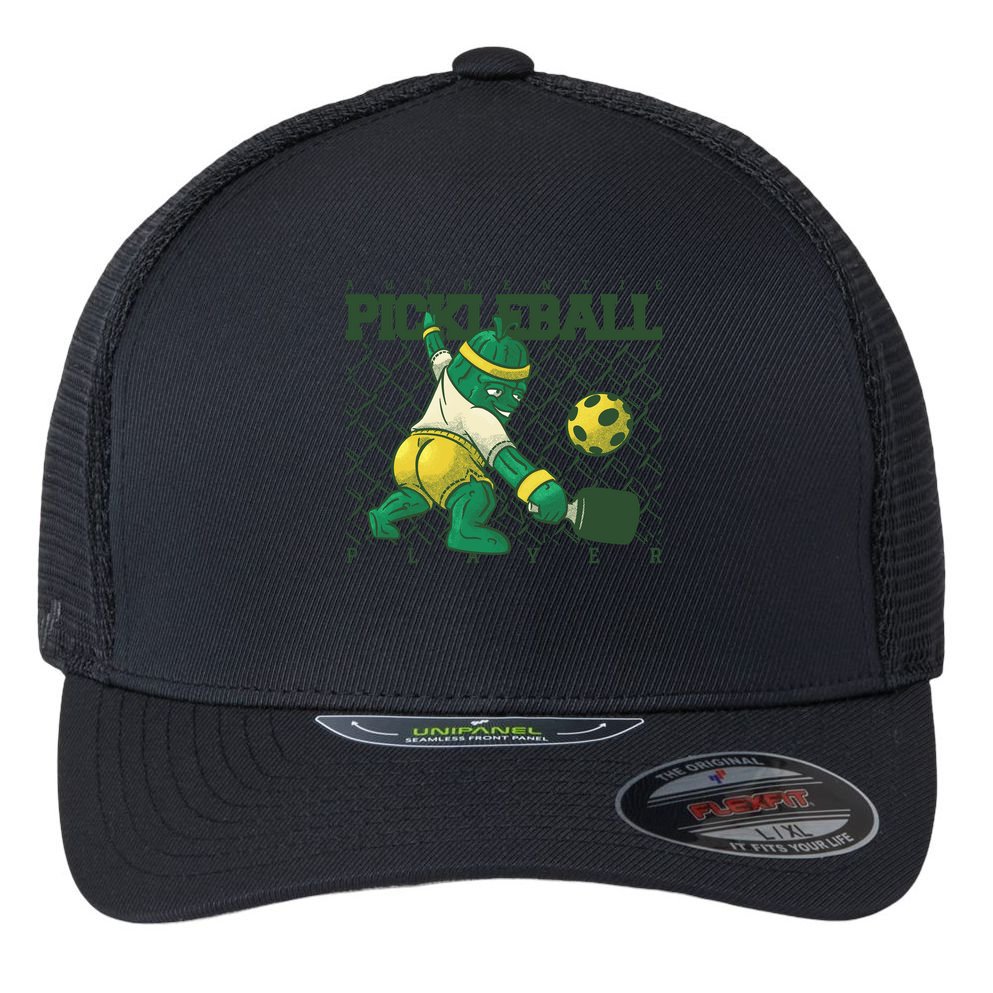 Authentic Pickleball Sport Player Flexfit Unipanel Trucker Cap