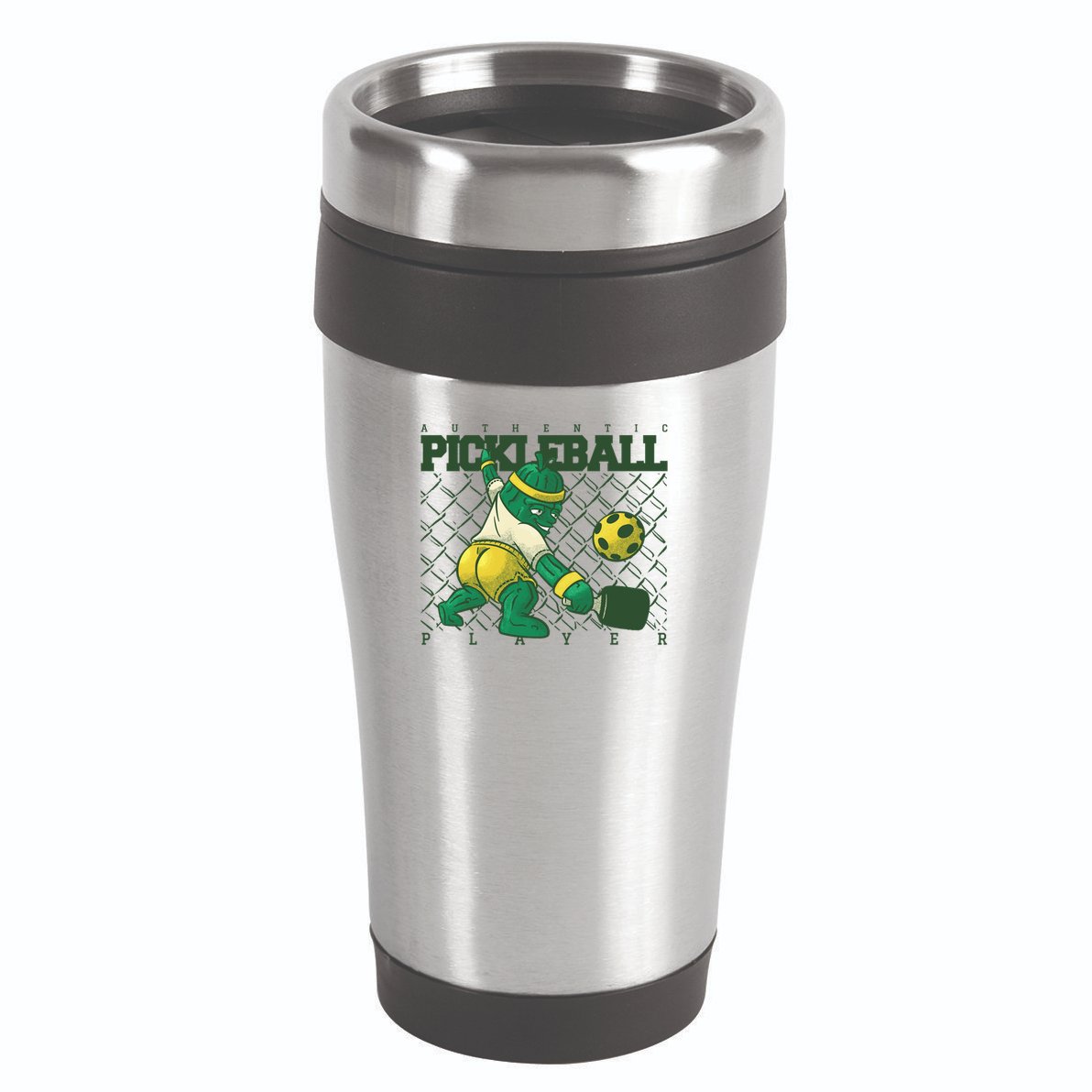 Authentic Pickleball Sport Player 16oz Travel Tumbler