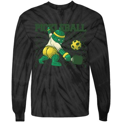 Authentic Pickleball Sport Player Tie-Dye Long Sleeve Shirt
