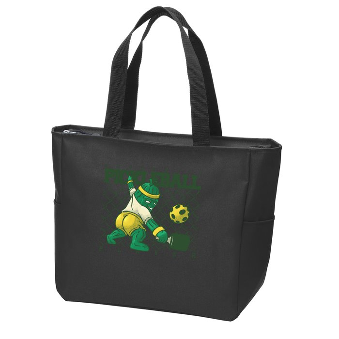 Authentic Pickleball Sport Player Zip Tote Bag