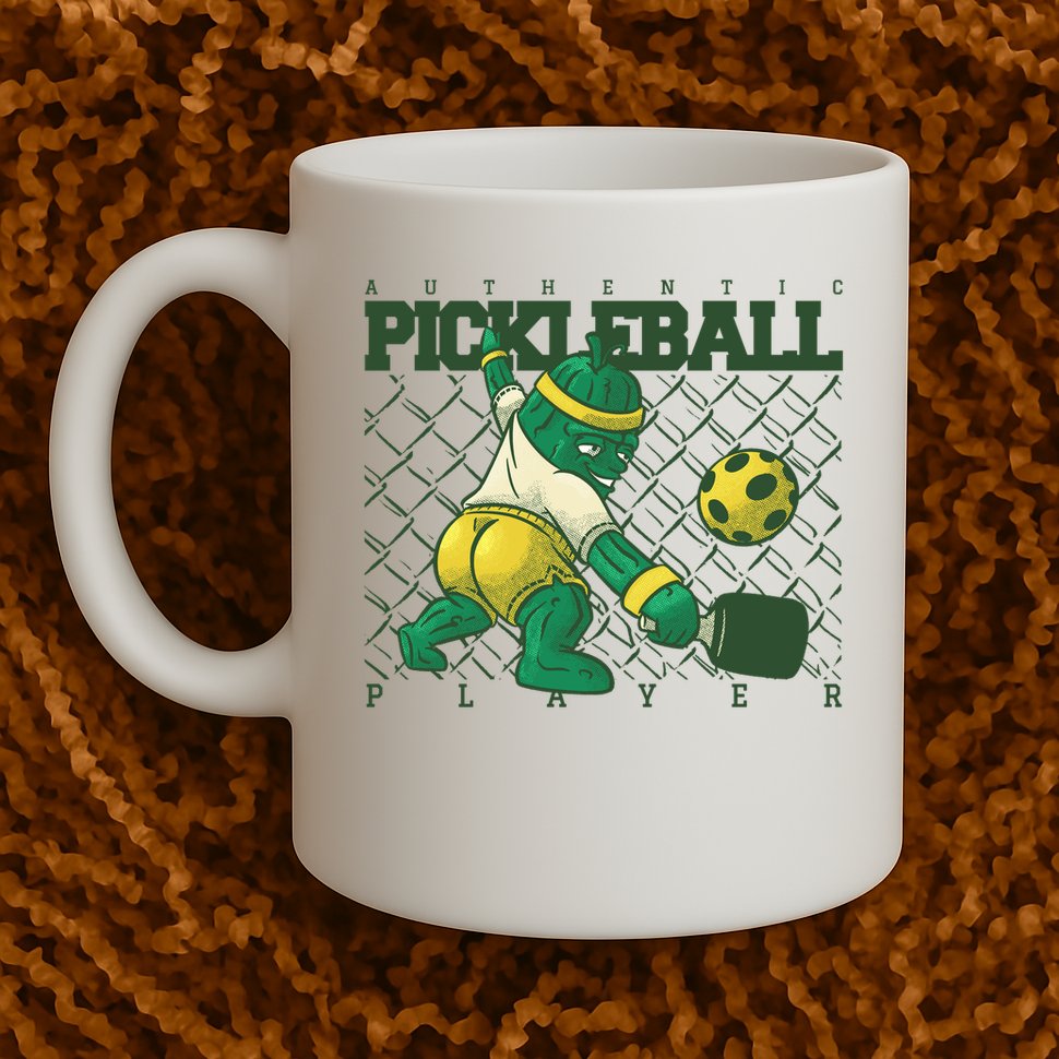 Authentic Pickleball Sport Player Mug
