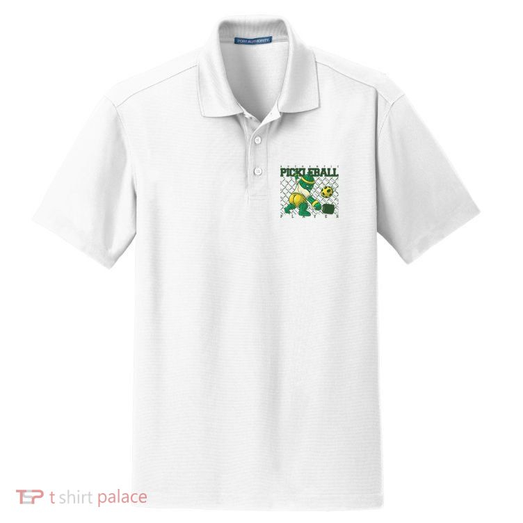 Authentic Pickleball Sport Player Dry Zone Grid Polo