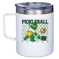 Authentic Pickleball Sport Player 12oz Stainless Steel Coffee Mug