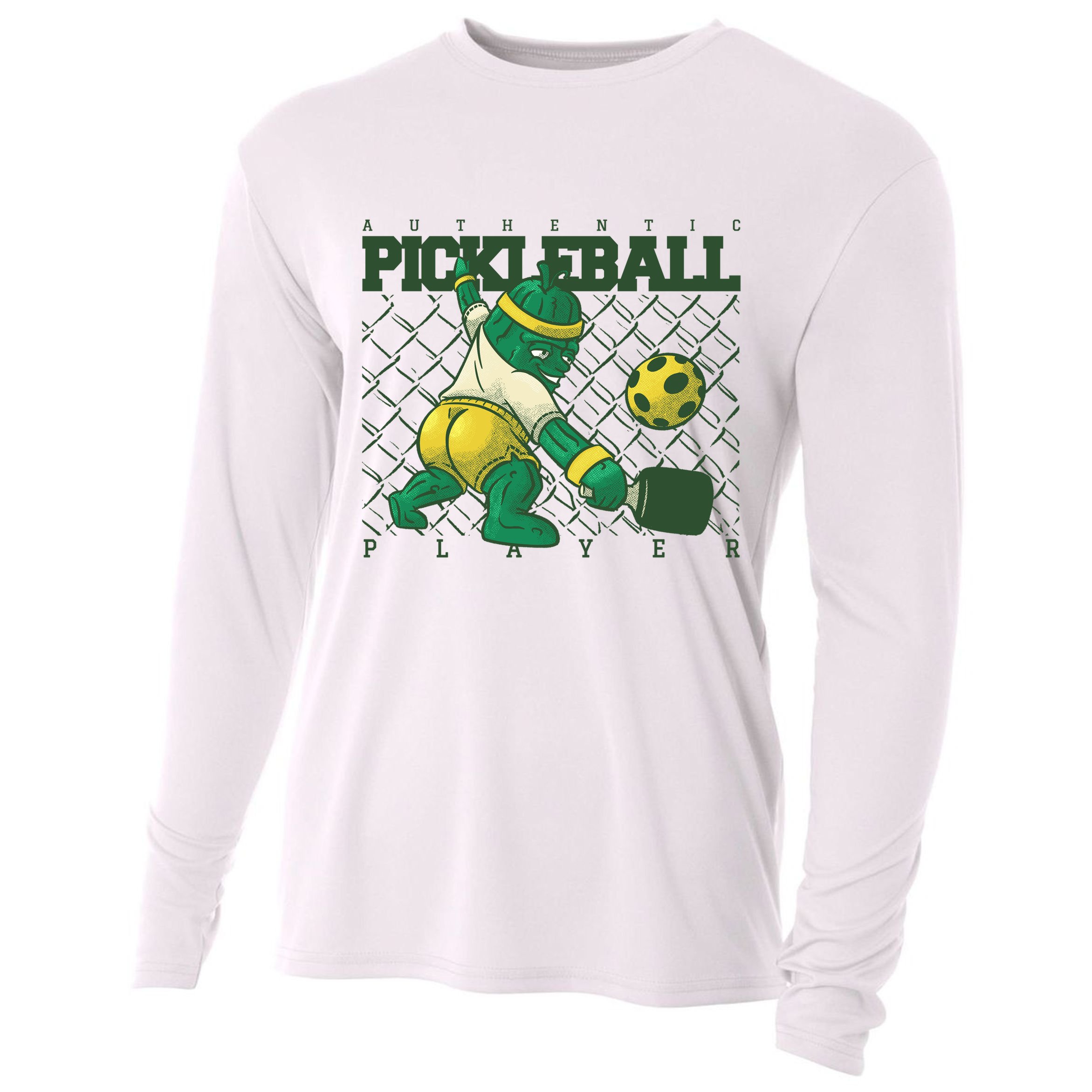 Authentic Pickleball Sport Player Cooling Performance Long Sleeve Crew