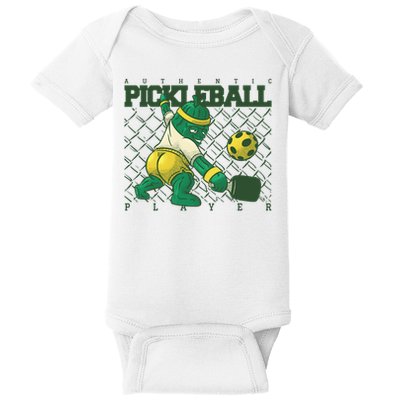 Authentic Pickleball Sport Player Baby Bodysuit