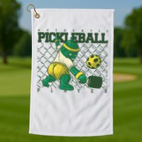 Authentic Pickleball Sport Player Golf Towel