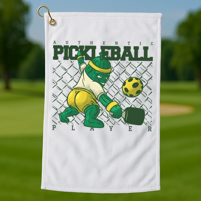 Authentic Pickleball Sport Player Golf Towel