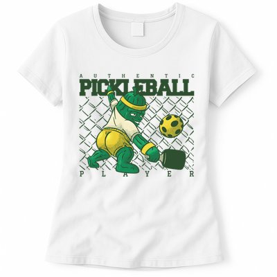 Authentic Pickleball Sport Player Womens T-Shirt