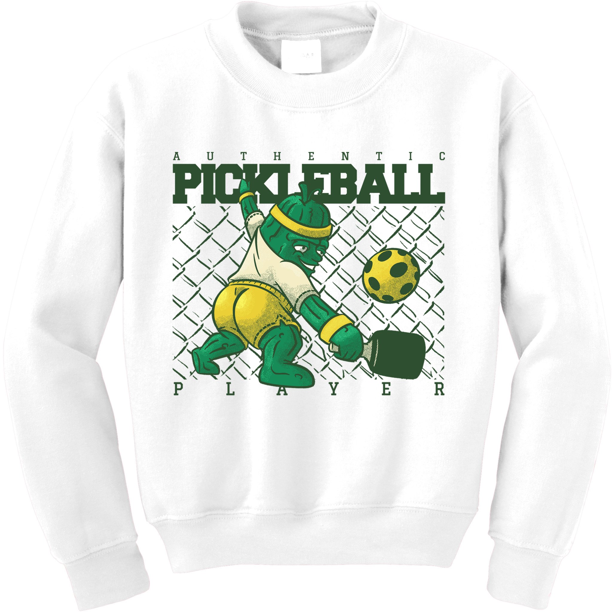 Authentic Pickleball Sport Player Kids Sweatshirt