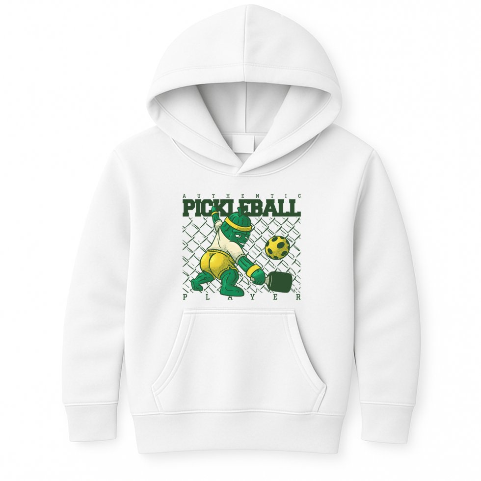 Authentic Pickleball Sport Player Kids Hoodie