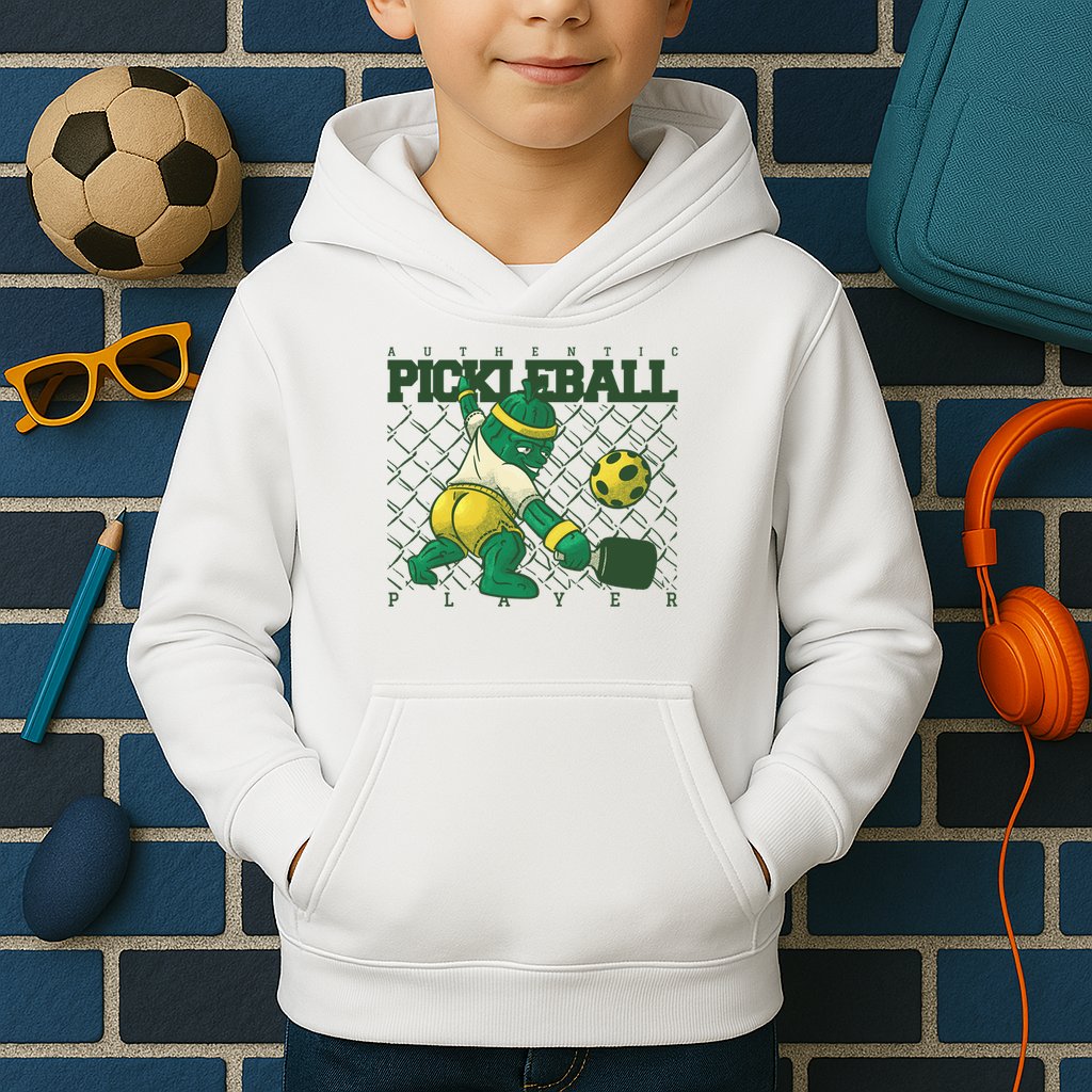 Authentic Pickleball Sport Player Kids Hoodie