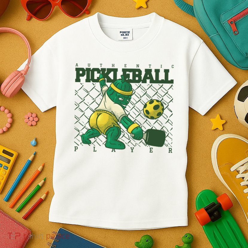 Authentic Pickleball Sport Player Kids T-Shirt