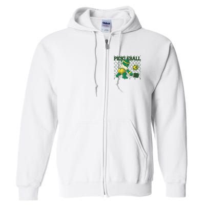 Authentic Pickleball Sport Player Full Zip Hoodie