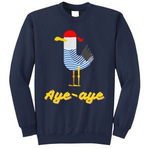 Ayeaye Pirate Seagull Bird Sailor Funny Sweatshirt