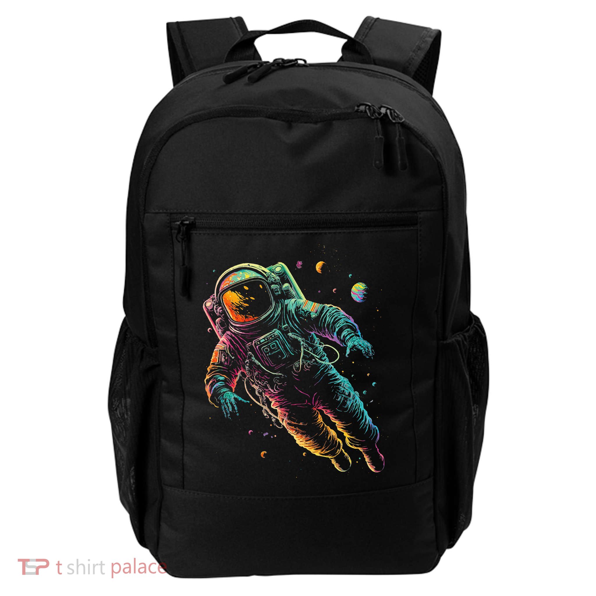Astronaut Planets Spaceman Cosmonaut Space Cool Graphic Daily Commute Backpack